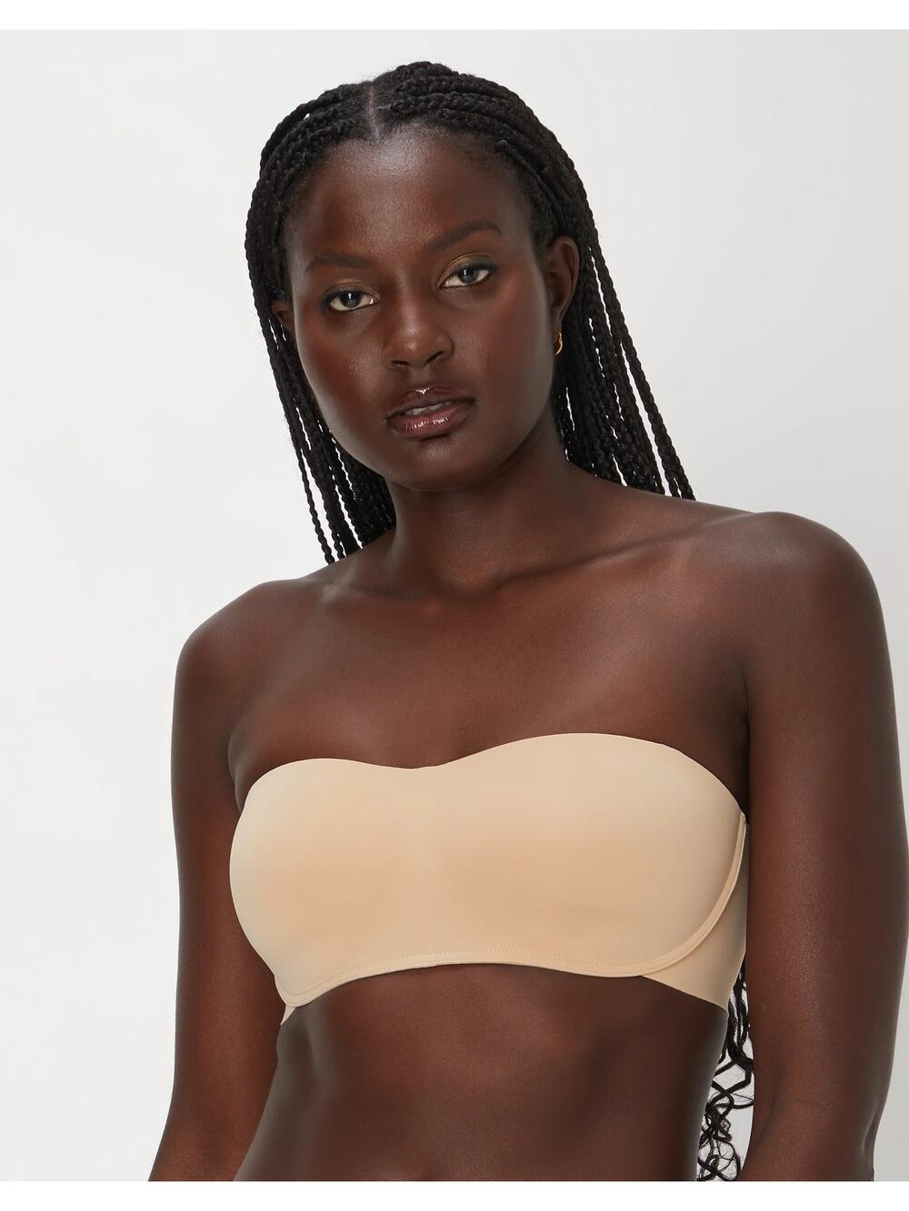 Maidenform Women's Large Almond Convertible Stay-Put Tech Wireless Bra L13-21